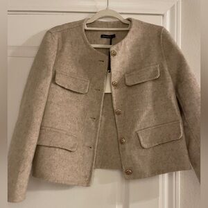 Women's Beige tweed Jacket